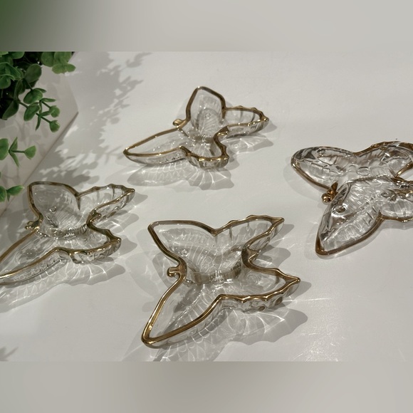 Vintage Butterfly Trinket Dish Set of 4 - Picture 6 of 12
